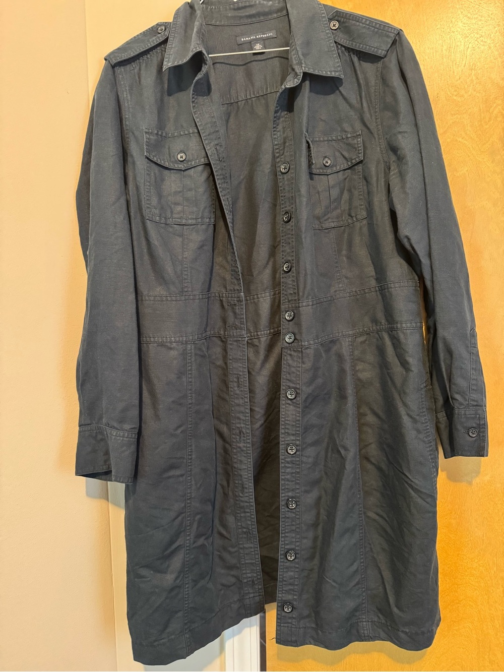 Banana Republic Black Button-Up Shirt
